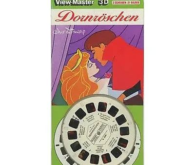 Sleeping Beauty -Dornröschen - View-Master 3 Reel Set on Card - 1986 - vintage - B308-D Sale