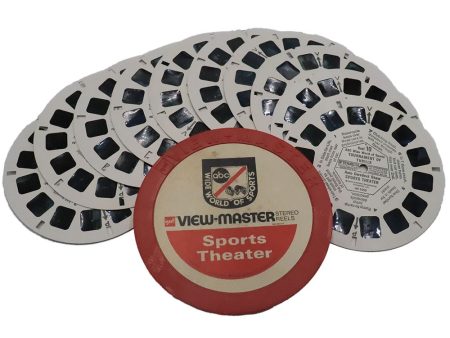 Sport Theater - 10 ViewMaster Vintage 3D Reels Plus Storage Case Online now