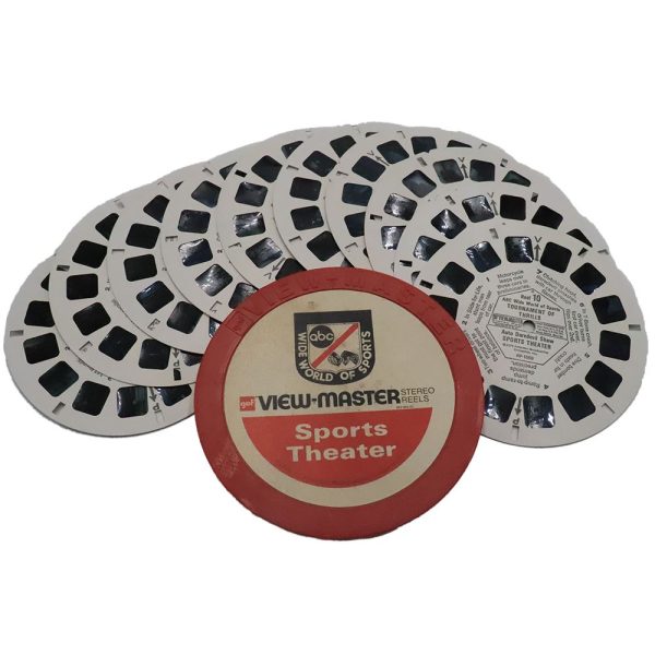 Sport Theater - 10 ViewMaster Vintage 3D Reels Plus Storage Case Online now