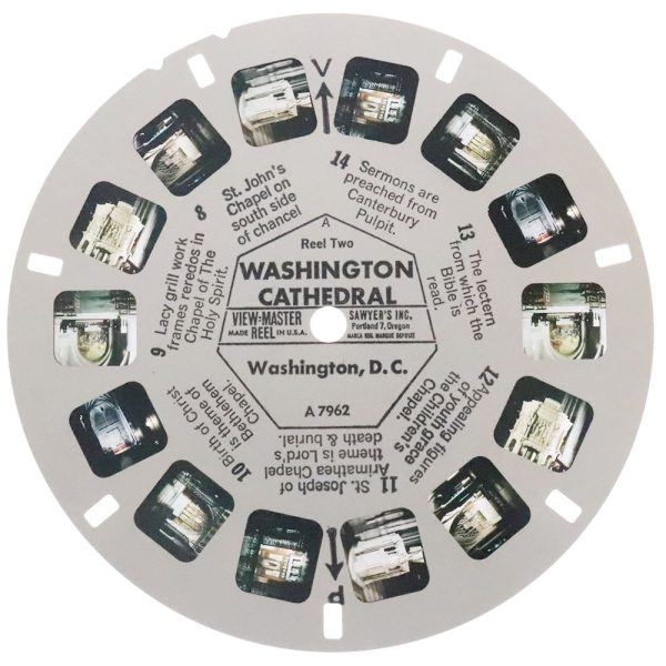 Washington Cathedral - View-Master 3 Reel Packet - 1960s views - vintage - A796-S6A Sale