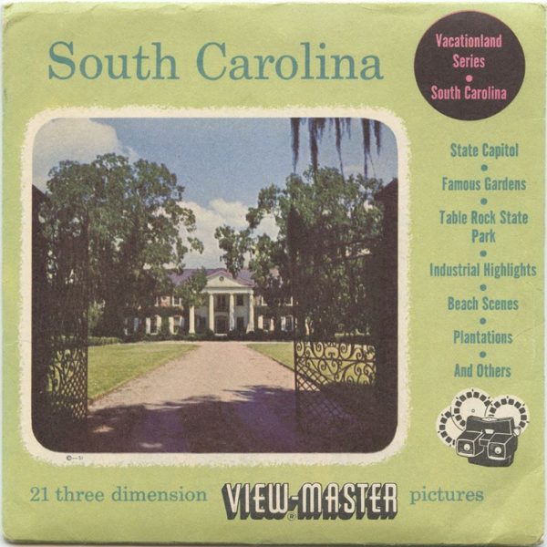 South Carolina - View-Master 3 Reel Packet - 1950s views - vintage - SC123-S3 Online Hot Sale