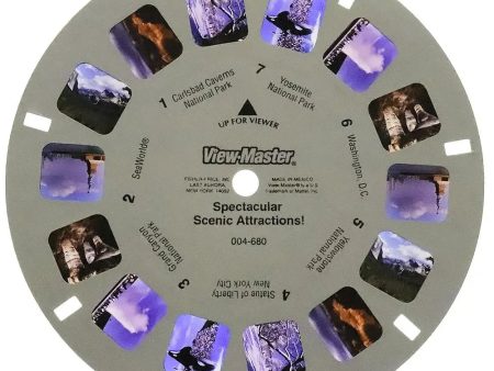 2001 - View-Master Spectacular Scenic Attractions - Demonstration Reel - View-Master Single Reel - vintage - 2001 - (004-680x) For Discount