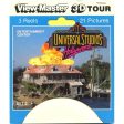 Universal Studios Hollywood - View-Master 3 Reel Set on Card - 1991 - vintage - 5380 Discount