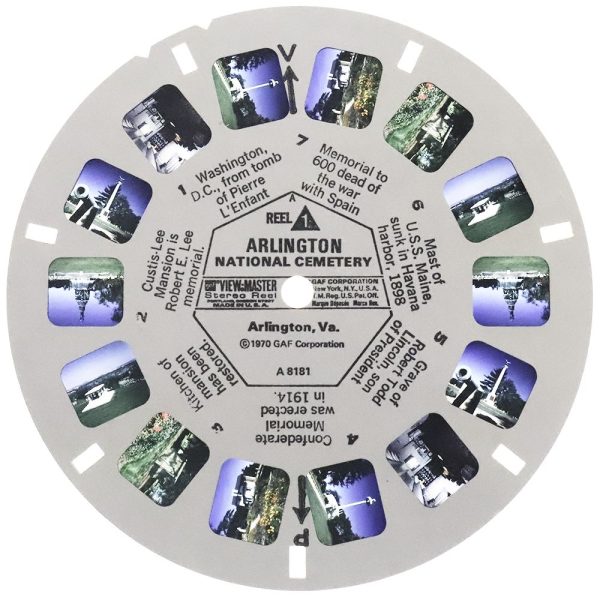 Arlington National Cemetery - View-Master 3 Reel Packet - 1970s views - vintage - A818-G3A Hot on Sale