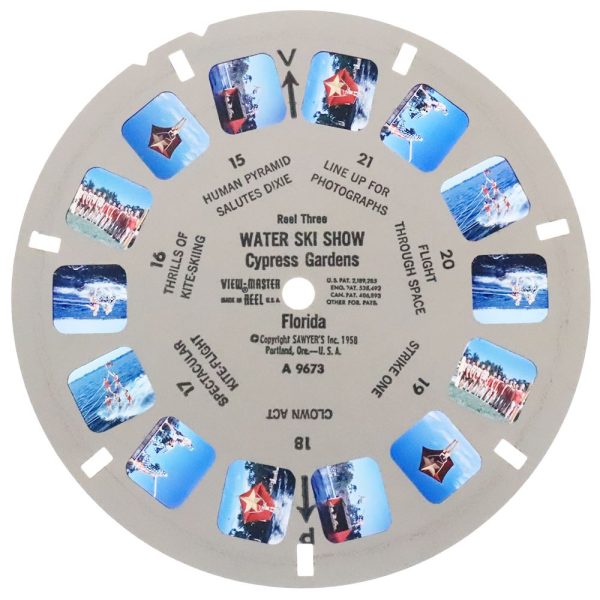 Water Ski Show - Cypress Gardens - View-Master 3 Reel Packet - 1960s views - vintage - A967-S5 For Sale