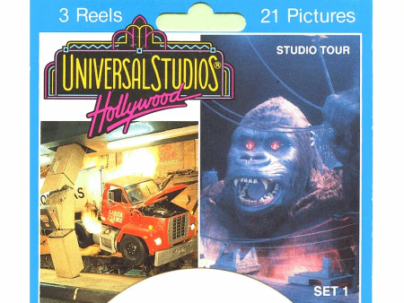 Universal Studios Hollywood - View-Master 3 Reel Set on Card - 1991 - vintage - 5360 Discount