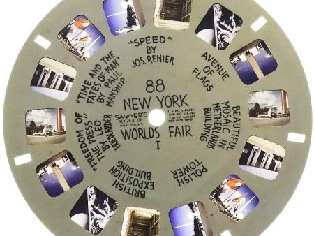 New York worlds Fair I- View-Master Hand Letter  Reel - vintage - (HL-88n) Cheap