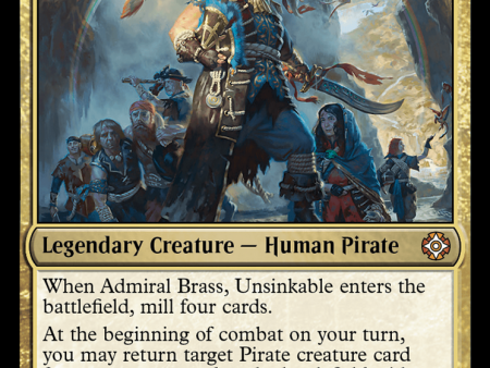 Admiral Brass, Unsinkable (Display Commander) [The Lost Caverns of Ixalan Commander] Fashion