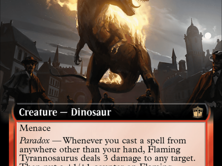 Flaming Tyrannosaurus (Extended Art) [Doctor Who] For Discount