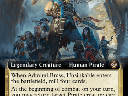 Admiral Brass, Unsinkable (Extended Art) [The Lost Caverns of Ixalan Commander] Hot on Sale