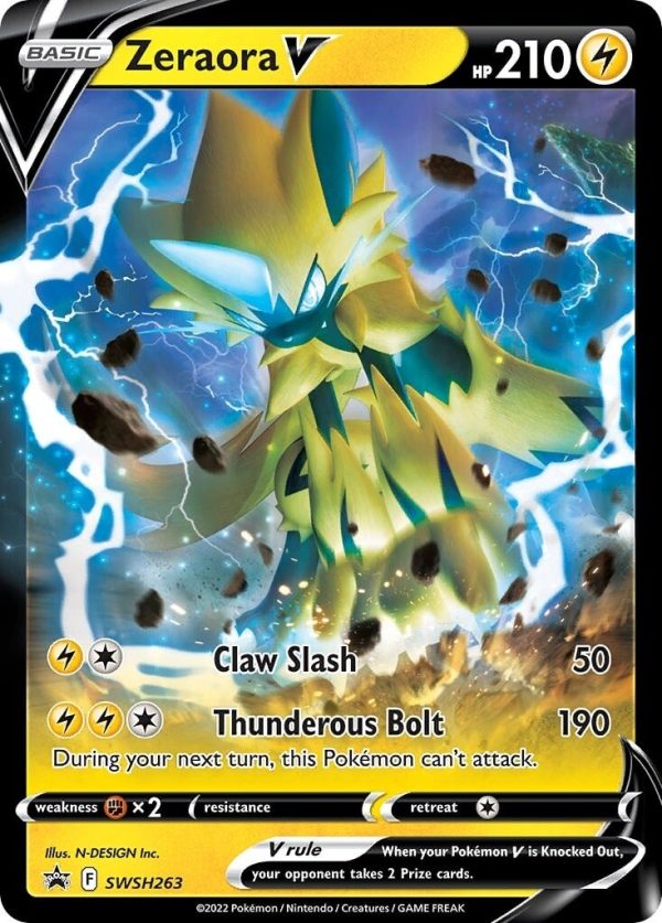 Zeraora V (SWSH263) [Sword & Shield: Black Star Promos] Hot on Sale